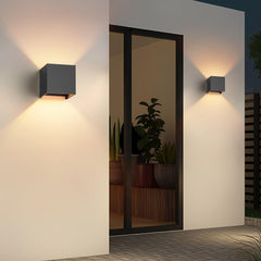 Modern LED Wall Lights Up and Down Wall Lamp Outdoor/Indoor Wall Sconce Lights, Adjustable Beam Angle, Warm White 3000k, Dark Grey