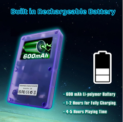 Retro 16-Bit Handheld Game Console with 100 Games, 2.8” Screen, Rechargeable