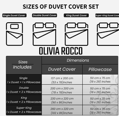 Olivia Rocco Hudson Check Duvet Cover Set – Cotton Rich Bedding, Black/Grey Double