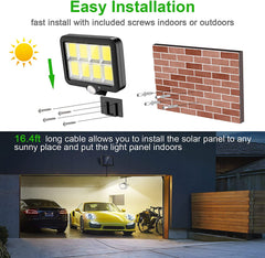 2-Pack Solar Security Lights - 160 LED Ultra Bright Waterproof Motion Sensor Lights with 3 Lighting Modes