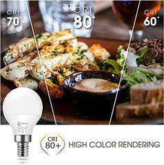 E14 LED Light Bulb, Small Screw Light Bulb, Warm White E14 Golf Ball Bulb, Energy Saving LED IP45 Bulb, Pack of 6