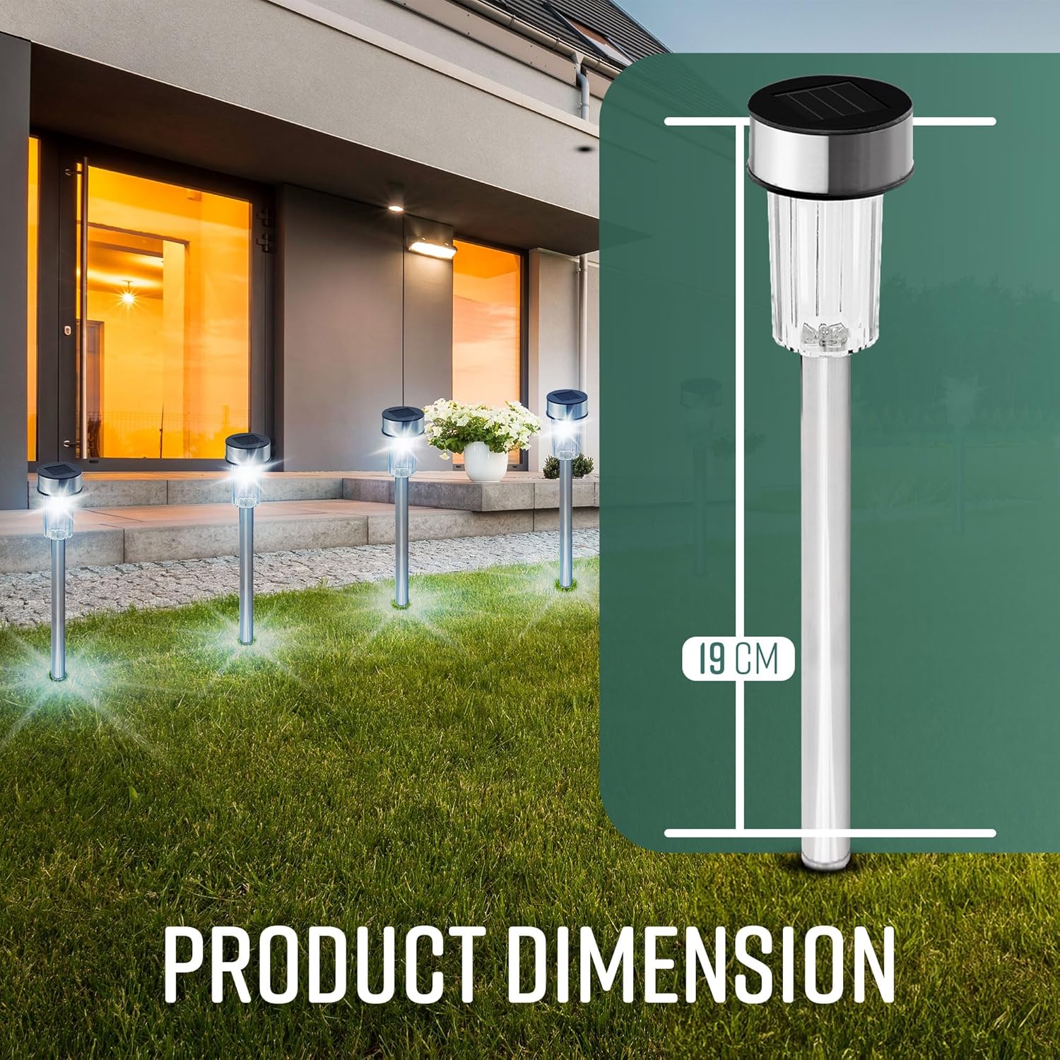 10 Pack Garden Pathway Lights