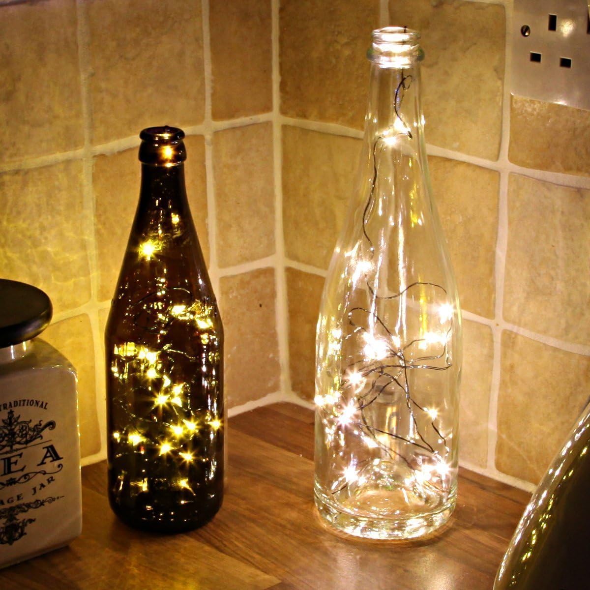 2 Pack 2M 20 LED Battery Operated Fairy String Lights