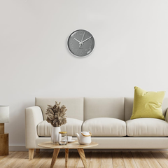 8-Inch Silent Non-Ticking Modern Wall Clock, Battery Operated Quartz Round Clock for Kitchen, Office, Bedroom, Living Room