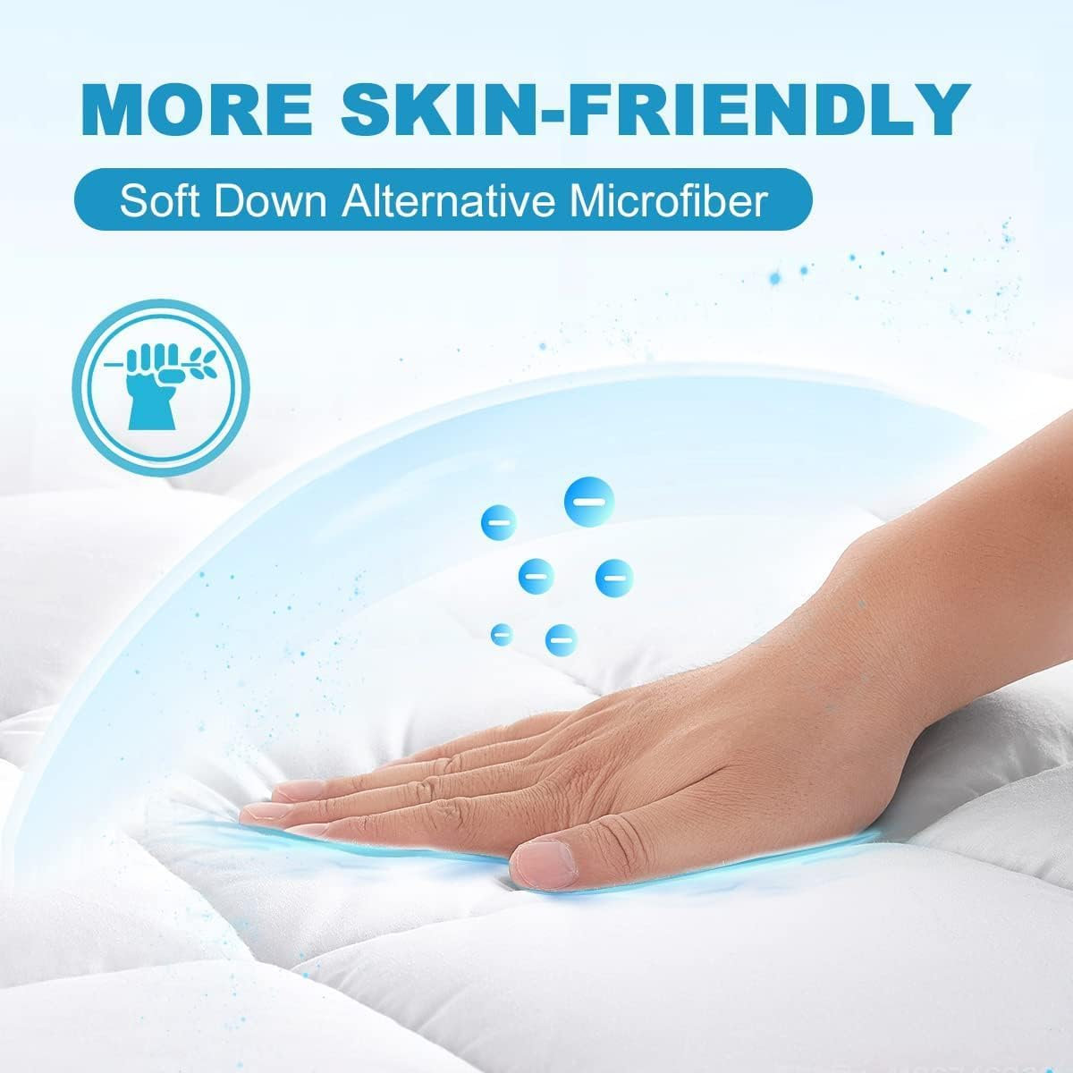 Extra Thick 10cm Mattress Topper Double Bed – Soft, Breathable & Hypoallergenic