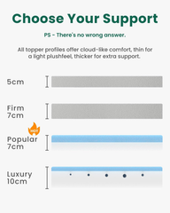 Luxury Double Mattress Topper – Thick Soft Pad with Washable Bamboo Fibre Cover