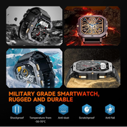 Smart Watch for Men 2.02" HD Screen with Call, Fitness Tracker for Android iOS