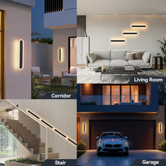 Outdoor LED Wall Light 40cm, IP67 Waterproof Modern Lamp