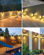Retro Solar Fence Lights – 6 Pack Warm White