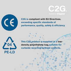 2M Computer Power Extension Cable IEC C13 to C14 – 18 AWG Kettle Lead, Black