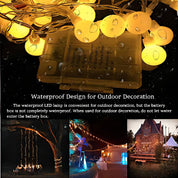 Battery Fairy Lights with 8 Modes – 16ft 50 LEDs Warm White Waterproof Lights