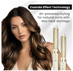 6-in-1 Hot Air Styler Gift Set – Long Barrel, Volumizing Brush & Travel Bag