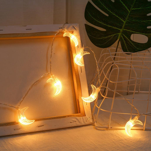 Moon Fairy Lights, 6M 40 LEDs USB String Lights for Indoor & Outdoor Décor