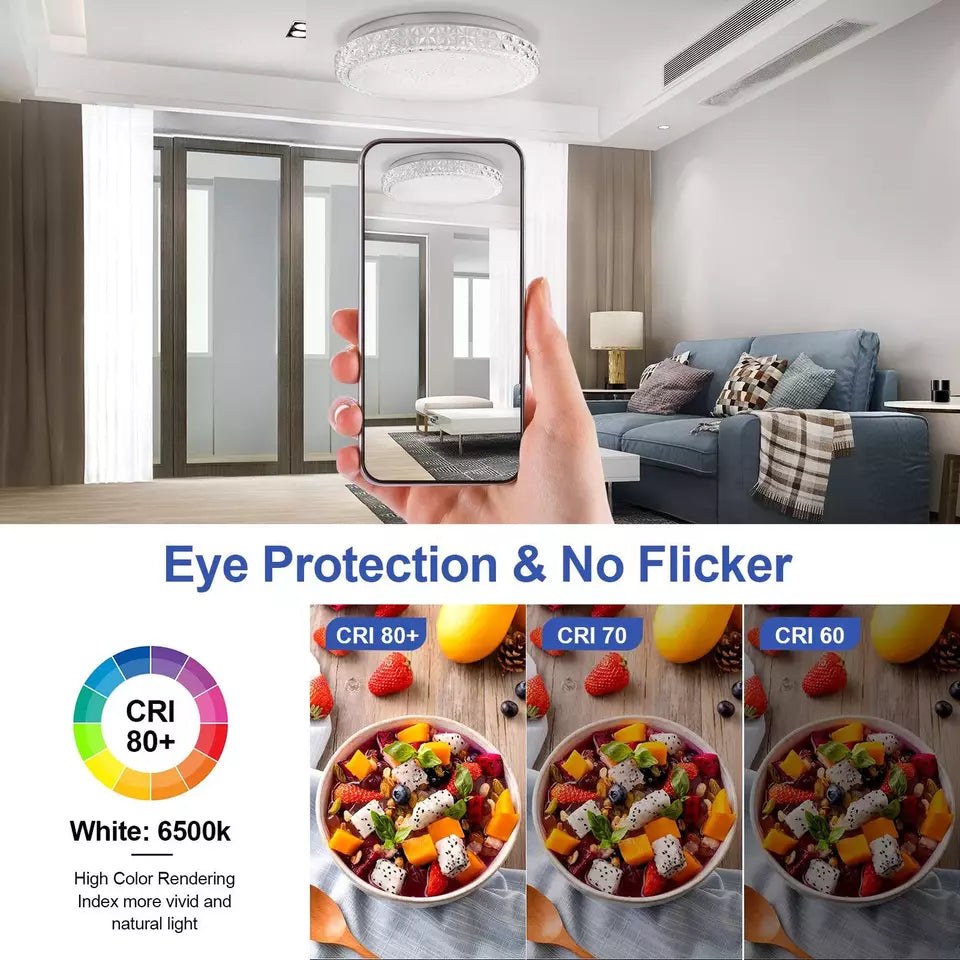 Modern Cool White LED Round Ceiling Light