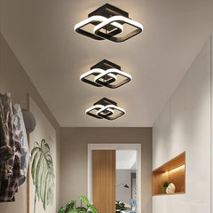 Modern Square LED Ceiling Light - 22W Warm White, LED Ceiling Light For Hallways & Bedrooms