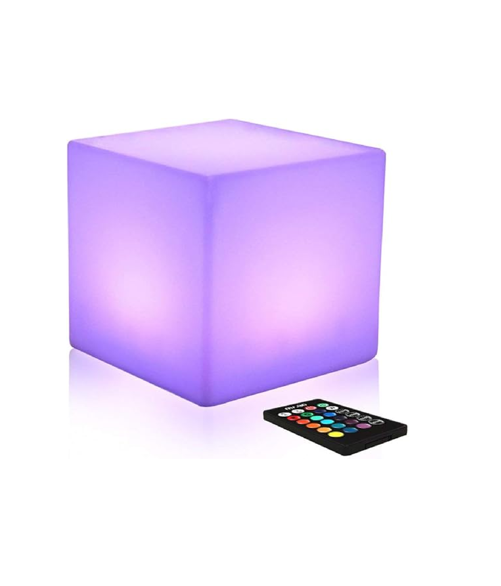 16" Waterproof Color Changing LED Cube Stool Lamp