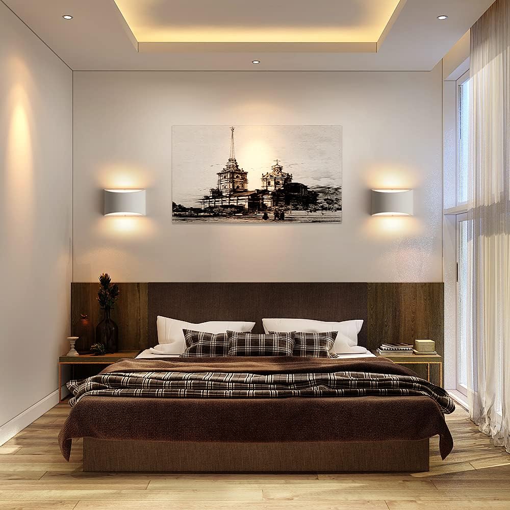 Modern LED Plaster Wall Light with G9 Bulb Included