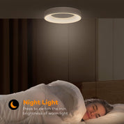 Matane 24W RGB LED Ceiling Light with Remote – Dimmable, Color Changing, 11-Inch Flush Mount