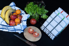 Wonderdry 3-Pack Egyptian Cotton Terry Tea Towels – Jumbo Thick Absorbent Cloths