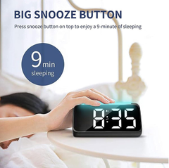 Large LED Digital Alarm Clock with Night Light, USB Charger & Dual Alarms