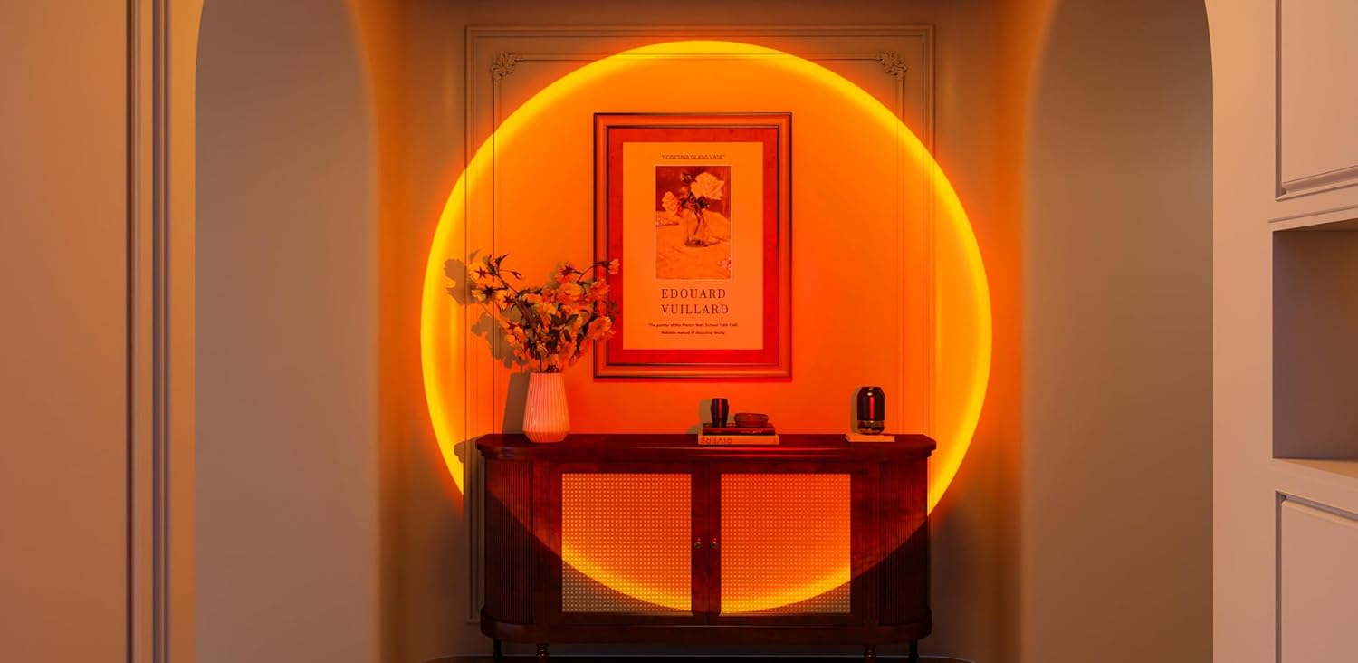 Sunset Projection Lamp with 16 Colors and Timer