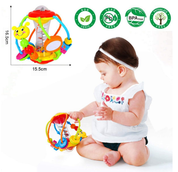 HOLA Baby Rattle Toy Set – Sensory Shaker & Activity Ball for 0–12 Months
