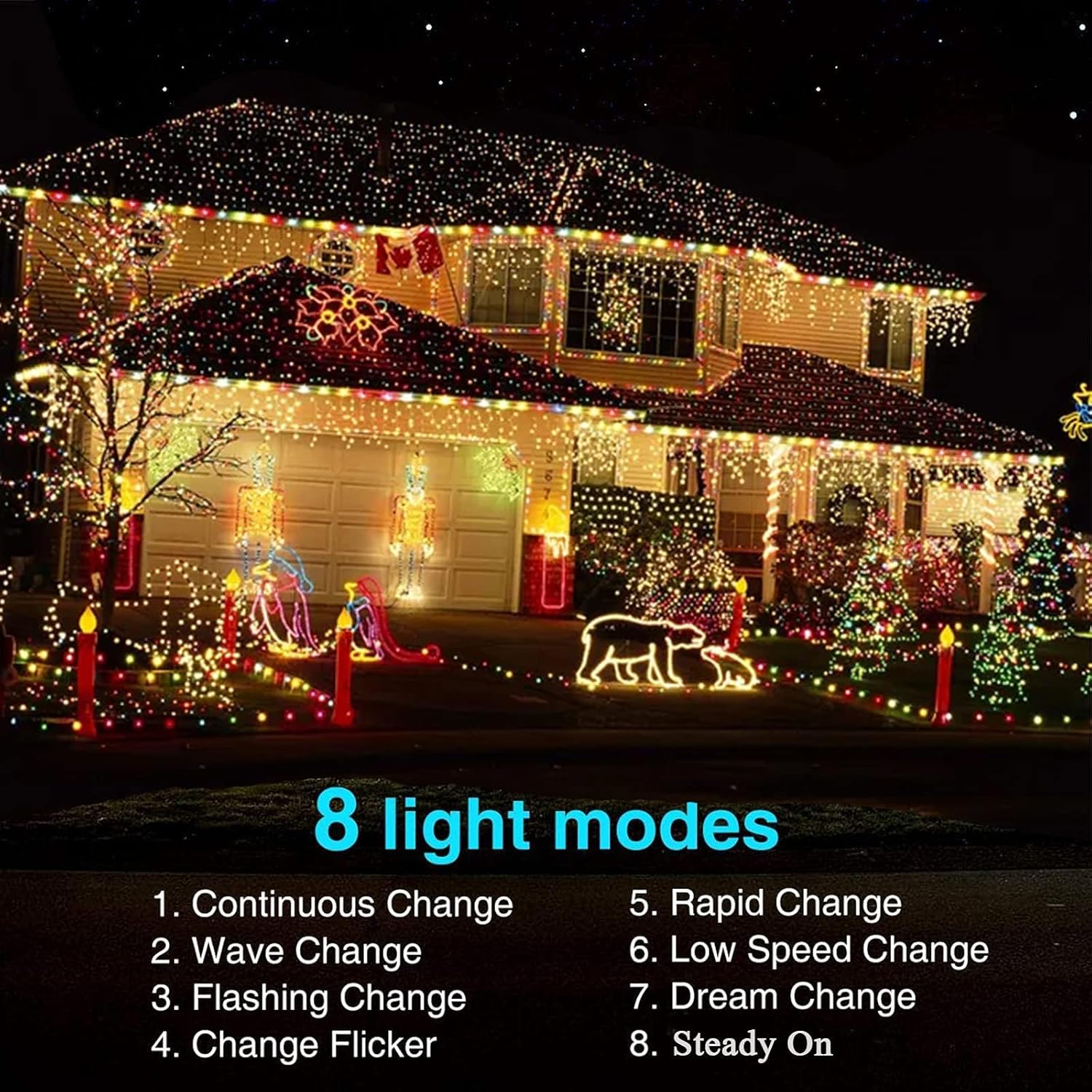 Solar Fairy Lights Outdoor – 72ft / 22M 200 LED Warm White