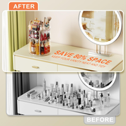 9-Tier Rotating Makeup Organizer, 360° Adjustable Large Capacity Cosmetic Stand