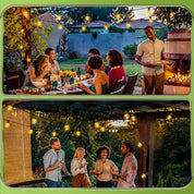 10M Outdoor Festoon Lights – G40 Bulbs, Waterproof & Connectable