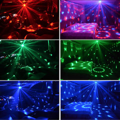 LED Disco Ball Party Lights - Sound Activated, Mini Colors Stage Lights, Strobe Light for Halloween, Christmas