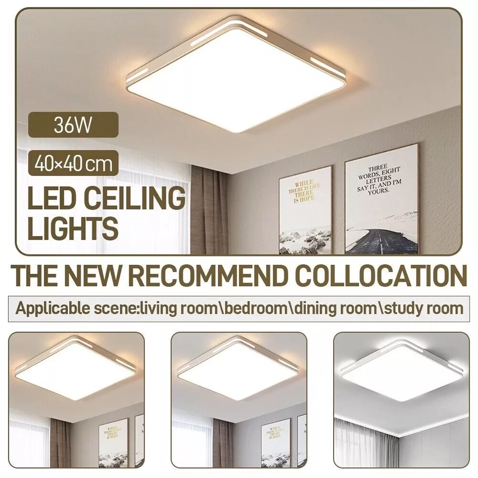 Modern LED Ceiling Panel Light 18W-48W Cool White