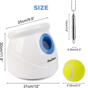 Automatic Dog Ball Launcher, Rechargeable Fetch Machine for Large Dogs (10–40Ft)