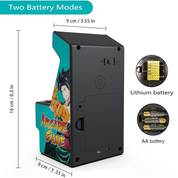 Mini Arcade Machine with 156 Built-In 16-Bit Games, 2.8" Colour Screen & Joystick