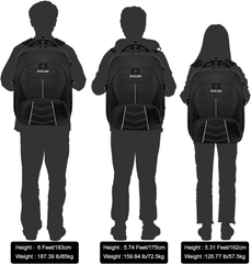 55L Extra Large Laptop Backpack – TSA Travel Rucksack with USB Port, 18.4 Inch