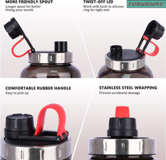 2.2L Large Sports Water Bottle – BPA-Free, Leakproof, Durable Gym Fitness Jug