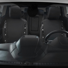 Luxury Bling Leather Car Seat Covers – 2PCS Front Shiny Diamond Set