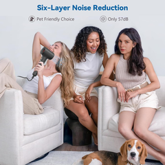 High-Speed 110,000 RPM Ionic Hair Dryer – Fast, Low Noise Blow Dryer for Travel