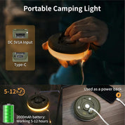 Rechargeable Camping String Lights – 20M, Portable, Multi-Mode