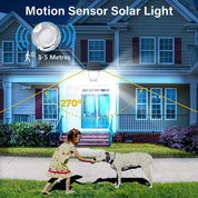 280 LED Solar Motion Sensor Outdoor Wall Light