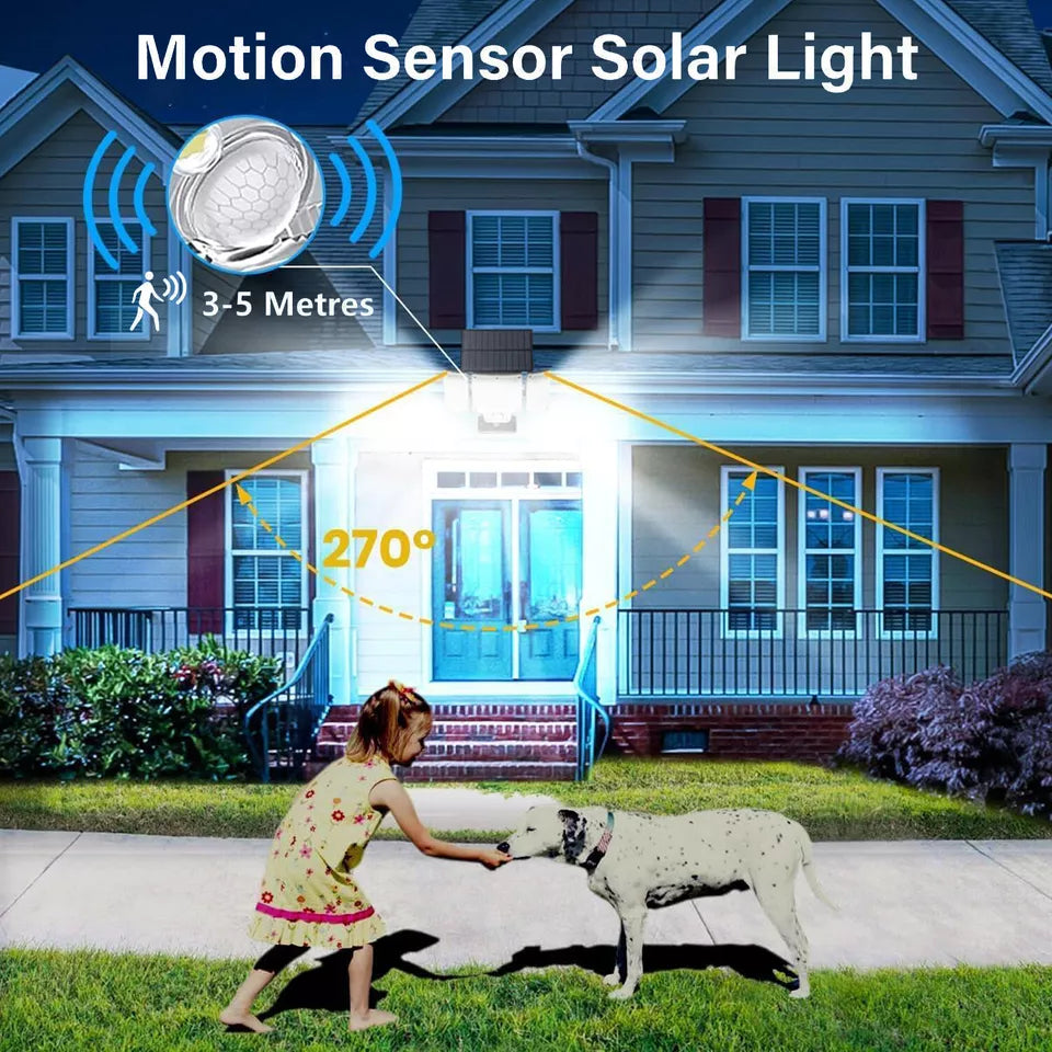 280 LED Solar Motion Sensor Outdoor Wall Light