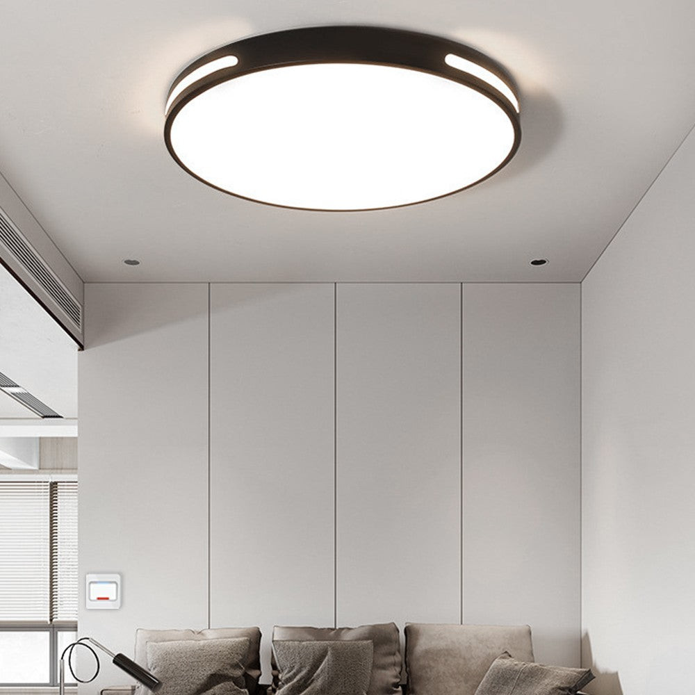 27W Modern Ceiling Light LED, 40cm Black LED Dimmable Ceiling Lights Fixtures with Switch Control, Square Flush Mount Ceiling Lamp for Living Room
