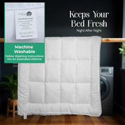 Luxury 10cm Double Bed Mattress Topper – Quilted Microfiber, Ultra Soft & Breathable