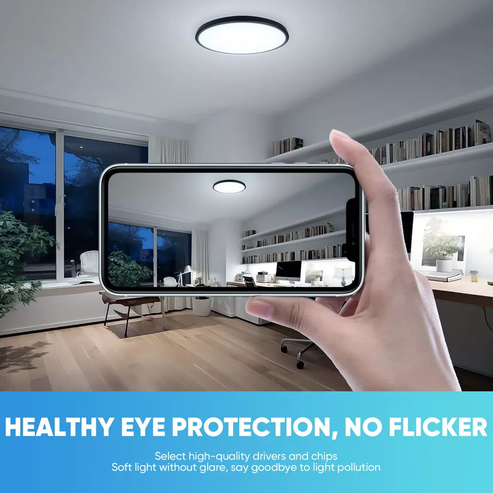 Round LED Ceiling Light Panel – Modern Waterproof Downlight