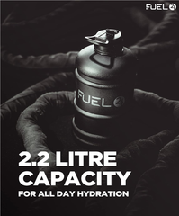 2.2L Large Gym Water Bottle – BPA-Free Drop-Proof Sports Jug with Straw or Pop Cap