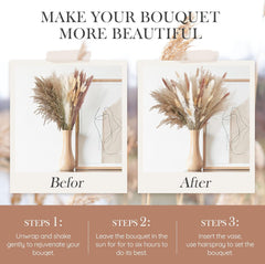 85Pcs Dried Pampas Grass Artificial Decorative Flowers