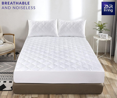 Super King Waterproof Mattress Protector – 40cm Deep, Breathable, Noiseless Cover
