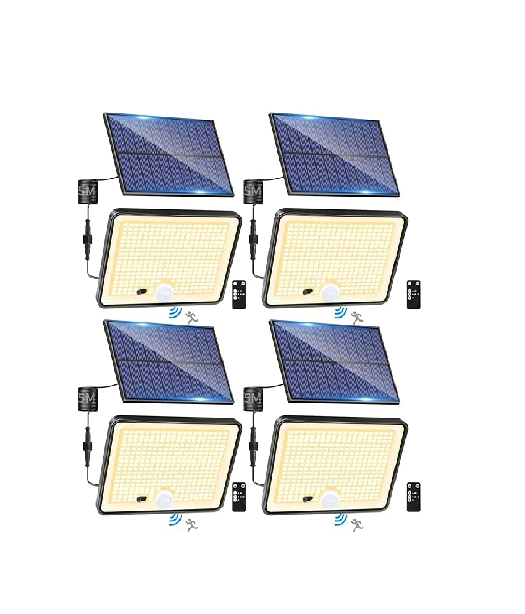 342LED Solar Security Lights with Remote & Motion Sensor