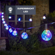 14M Outdoor Festoon Lights with Timer & Waterproof Bulbs