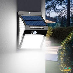 140 LED Security Lights, Solar Motion Sensor Lights 270ºWide Angle Waterproof Solar Powered Wall Lights 3 Modes