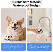 Interactive Smart Dog Ball 3.15" USB Rechargeable Moving Toy with LED Lights